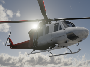 HELICOPTER GAME READY 3D MODEL 3D 모델