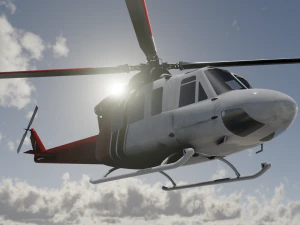 HELICOPTER GAME READY 3D MODEL 3D Model