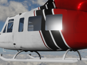 HELICOPTER GAME READY 3D MODEL 3D 모델
