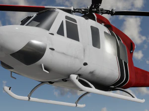 HELICOPTER GAME READY 3D MODEL 3D Model