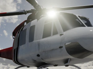 HELICOPTER GAME READY 3D MODEL 3D Model