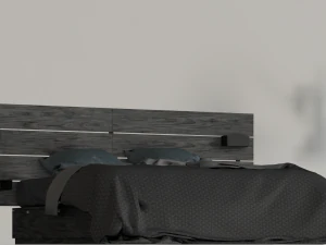 MESSY BED GAME READY LOW POLY 3D MODEL 3D Model