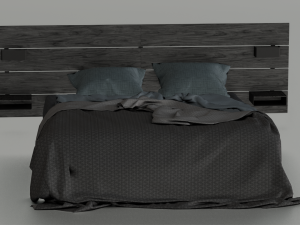MESSY BED GAME READY LOW POLY 3D MODEL 3D Model