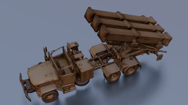 MILITARY TANKER VEHICLE MODEL GAME READY 3D Model .c4d .max .obj .3ds .fbx .stl .blend