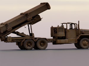 MILITARY TANKER VEHICLE MODEL GAME READY 3D Model