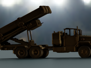 MILITARY TANKER VEHICLE MODEL GAME READY 3D Model