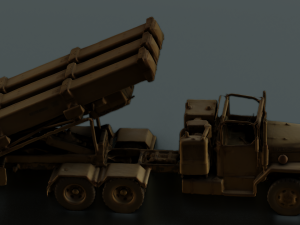 MILITARY TANKER VEHICLE MODEL GAME READY 3D Model