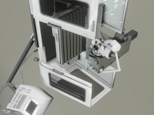 MILLING MACHINE GAME READY 3D MODEL 3D Model