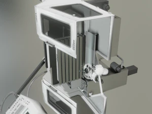 MILLING MACHINE GAME READY 3D MODEL 3D Model