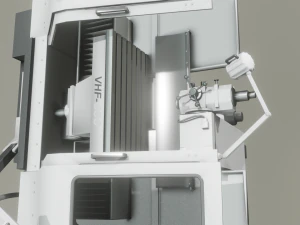 MILLING MACHINE GAME READY 3D MODEL 3D Model