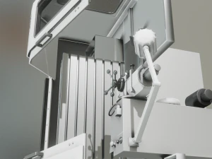 MILLING MACHINE GAME READY 3D MODEL 3D Model