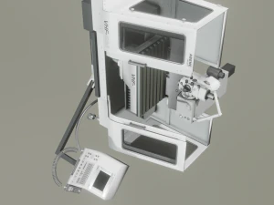 MILLING MACHINE GAME READY 3D MODEL 3D Model