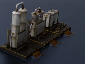 储油罐车游戏就绪低聚 3D 模型