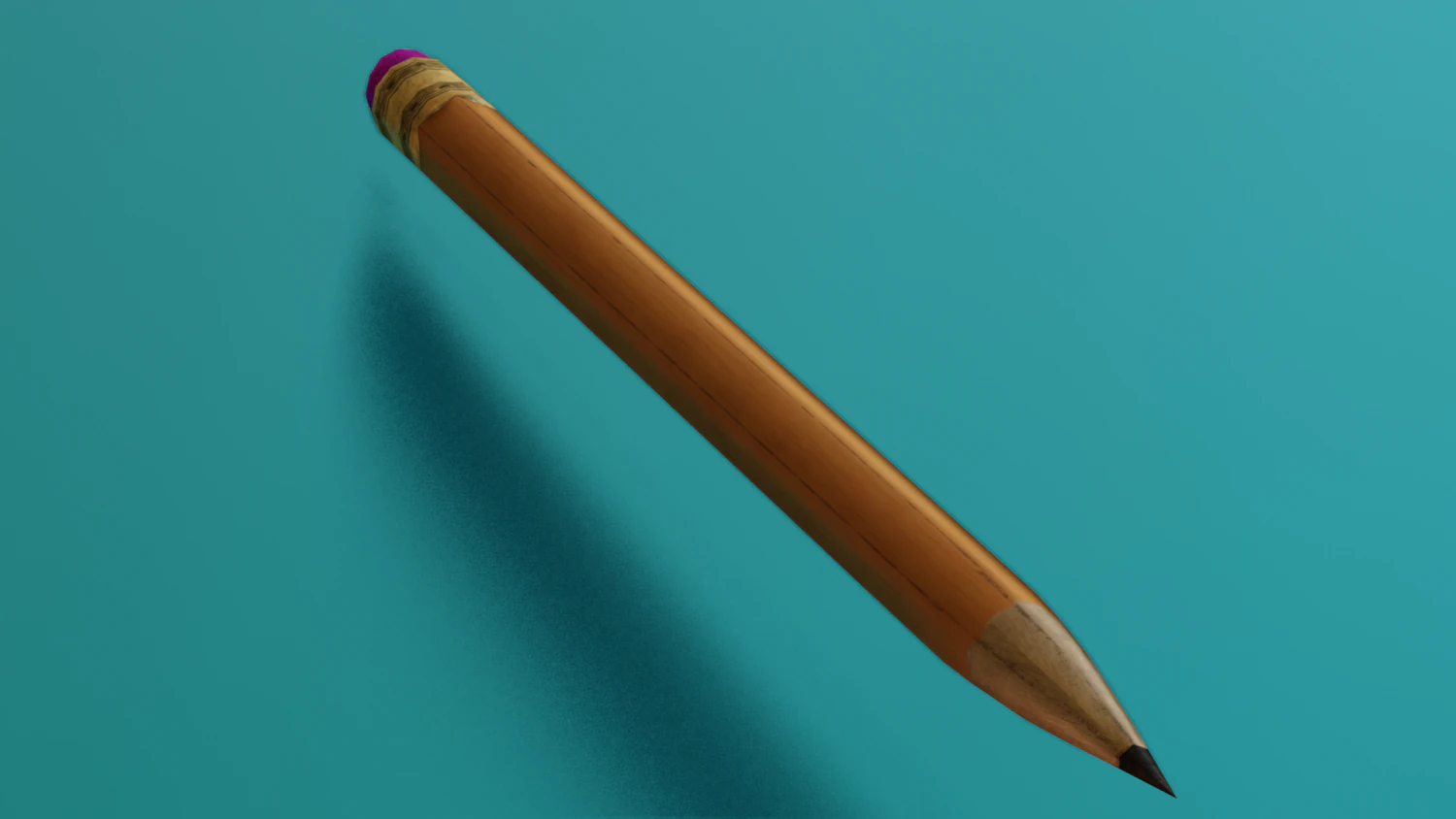 PENCIL LOW POLY GAME READY 3D Model .c4d .max .obj .3ds .fbx .stl .blend 