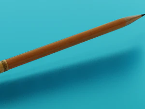 PENCIL LOW POLY GAME READY 3D Model