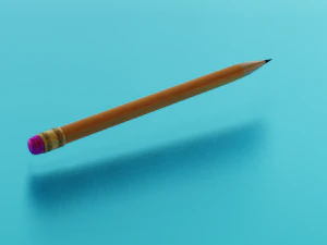 PENCIL LOW POLY GAME READY 3D Model