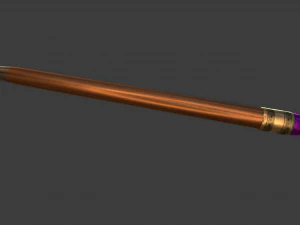 PENCIL LOW POLY GAME READY 3D Model