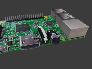 RASPBERRY PI LOW POLY GAME READY 3D Model
