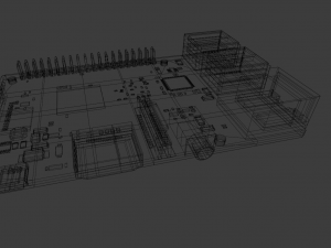 RASPBERRY PI LOW POLY GAME READY 3D Model