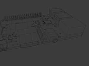 RASPBERRY PI LOW POLY GAME READY 3D Model