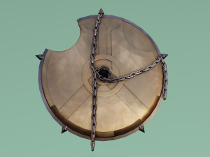 SHIELD WEAPON GAME READY 3D MODEL Modelo 3D