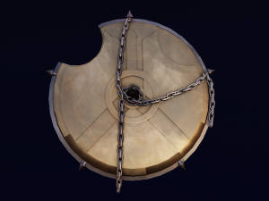 SHIELD WEAPON GAME READY 3D MODEL Modelo 3D