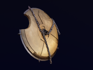 SHIELD WEAPON GAME READY 3D MODEL Modelo 3D