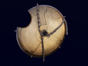 SHIELD WEAPON GAME READY 3D MODEL Modelo 3D