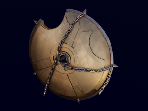 SHIELD WEAPON GAME READY 3D MODEL Modelo 3D
