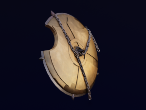 SHIELD WEAPON GAME READY 3D MODEL Modelo 3D