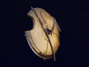 SHIELD WEAPON GAME READY 3D MODEL 3D Model