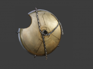 SHIELD WEAPON GAME READY 3D MODEL Modelo 3D