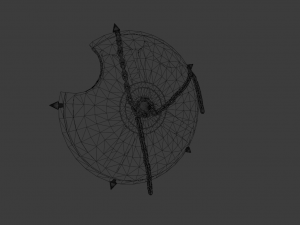 SHIELD WEAPON GAME READY 3D MODEL Modelo 3D