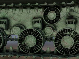 TANK ISU - 122S game ready Modello 3D