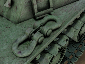 TANK ISU - 122S game ready Modello 3D
