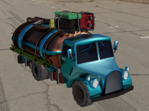 TANKER TRUCK GAME READY 3D MODEL 3D Model