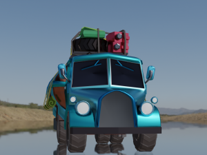TANKER TRUCK GAME READY 3D MODEL 3D Model