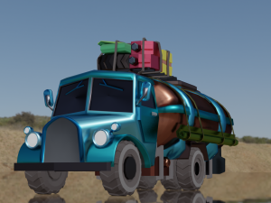 TANKER TRUCK GAME READY 3D MODEL 3D Model