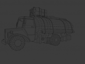 TANKER TRUCK GAME READY 3D MODEL 3D Model