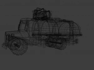 TANKER TRUCK GAME READY 3D MODEL 3D Model