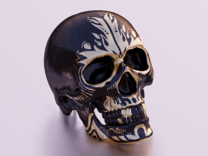 SKULL GAME READY LOW POLY 3D MODEL 3D 모델