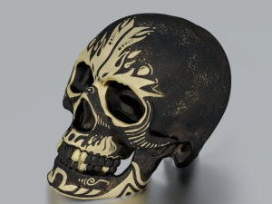 SKULL GAME READY LOW POLY 3D MODEL 3D 모델