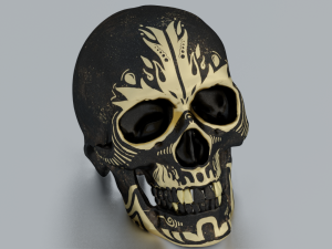 SKULL GAME READY LOW POLY 3D MODEL 3D 모델