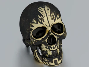 SKULL GAME READY LOW POLY 3D MODEL 3D Model