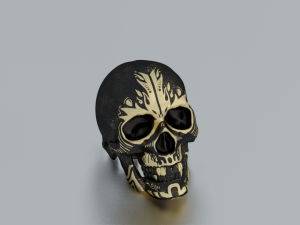 SKULL GAME READY LOW POLY 3D MODEL 3D 모델