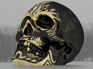 SKULL GAME READY LOW POLY 3D MODEL 3D Model