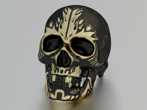 SKULL GAME READY LOW POLY 3D MODEL 3D 모델