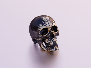 SKULL GAME READY LOW POLY 3D MODEL 3D 모델