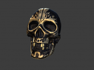 SKULL GAME READY LOW POLY 3D MODEL 3D 모델