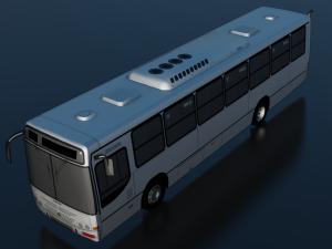 TORINO BUS GAME READY LOW POLY 3D MODEL 3D Model